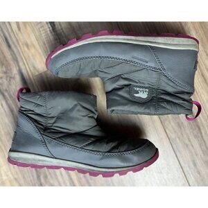 Sorel Winter Boots Whitney Camp Quarry Size 7 Waterproof Gray Women’s